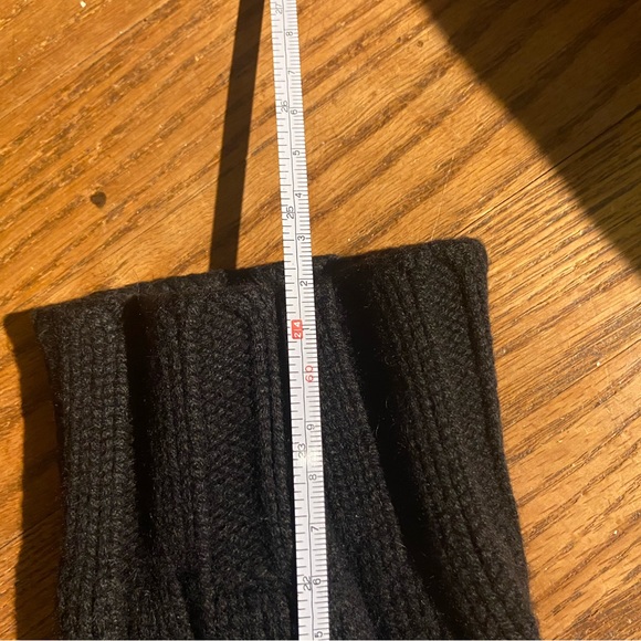 100% cashmere black knit turtleneck neck - Picture 3 of 6